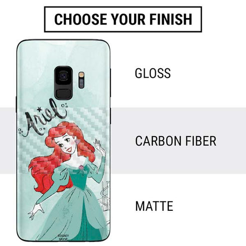 Disney Princess Ariel Art Galaxy S9 Skin